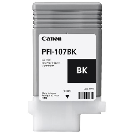 Canon Canon, PFI-107BK Black Ink Tank, 130 ml 6705B001AA